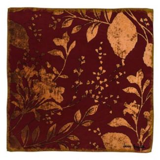 Esarfa matase Laura Biagiotti, S Gentle Touch Marsala, 50x50 cm