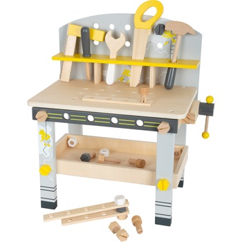 Banc de lucru copii, compact, Miniwob, 45 x 28 x 52 cm, 22 piese incluse Banc de lucru copii, compact, Miniwob, 45 x 28 x 52 cm, 22 piese incluse