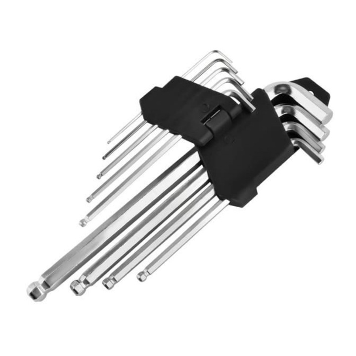 Set 10 bucati chei imbus, cu locas hexagonal, 1.5 - 10 mm