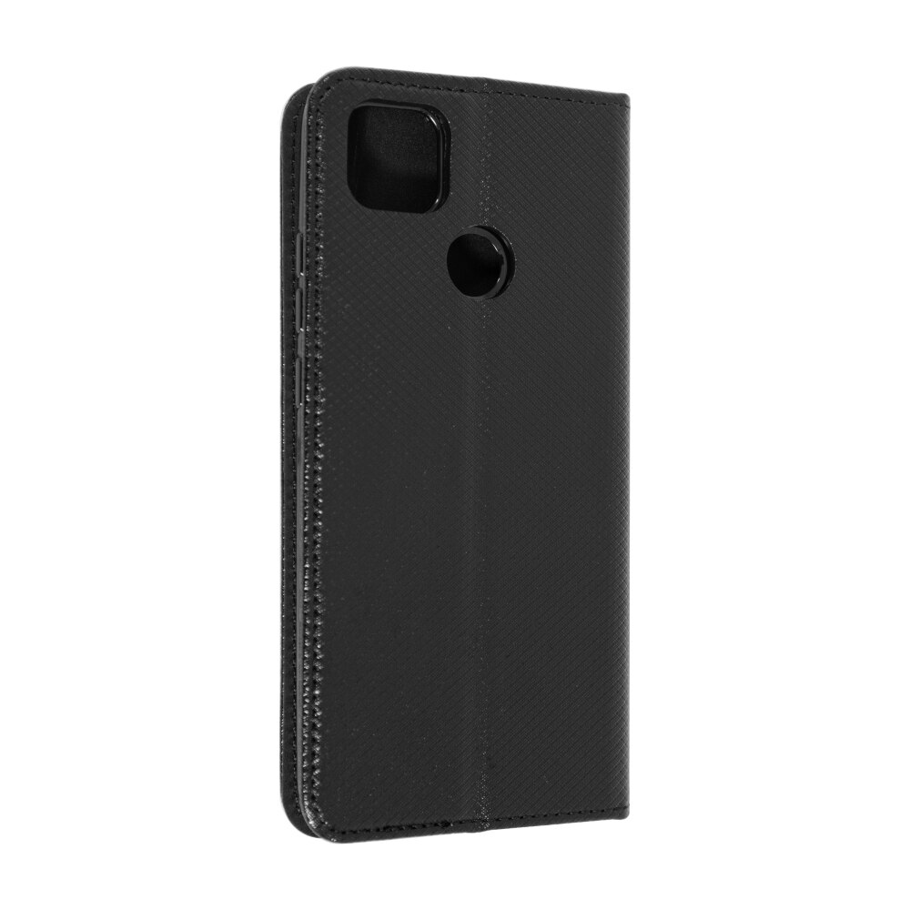 Husa Carte Smart cu Inchidere Magnetica pentru Xiaomi Redmi 9C, Negru