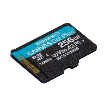Card de memorie KINGSTON 256GB microSDXC Canvas Go Plus 170R A2 U3 V30 Card de memorie KINGSTON 256GB microSDXC Canvas Go Plus 170R A2 U3 V30