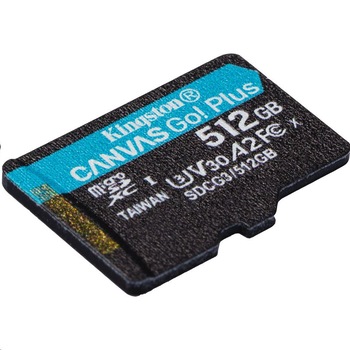 Card de memorie KINGSTON 512GB microSDXC Canvas Go Plus 170R A2 U3 V30 Card de memorie KINGSTON 512GB microSDXC Canvas Go Plus 170R A2 U3 V30