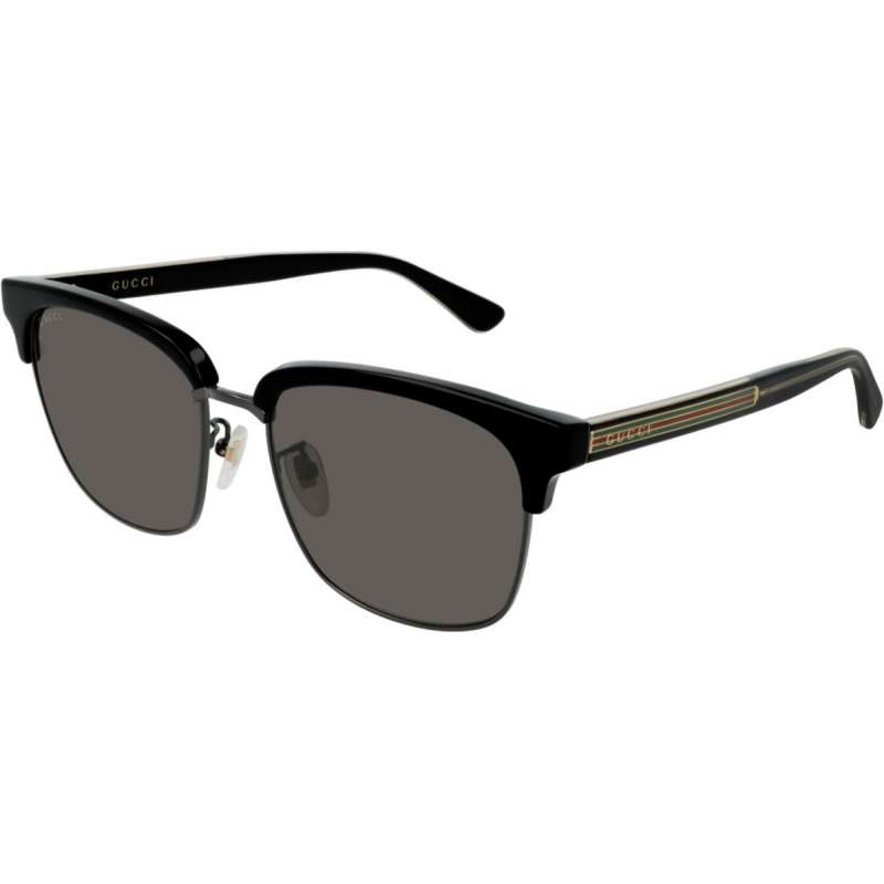 Ochelari de soare Gucci, GG0382S - 001, Negru/ Gri