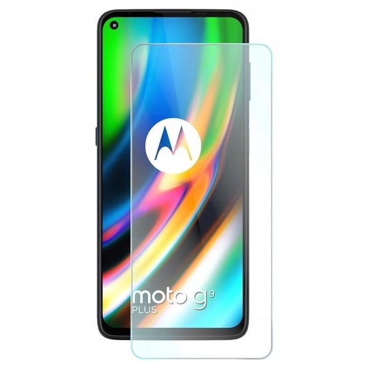 9H стъклено фолио за Motorola Moto G9 Plus, 2.5D, 0.3 мм, прозрачно