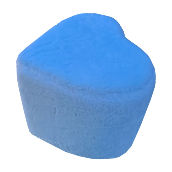 Taburet model inima Albastru