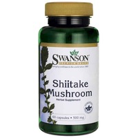 Supliment alimentar Swanson Ciuperca Shiitake 500mg, 60 capsule