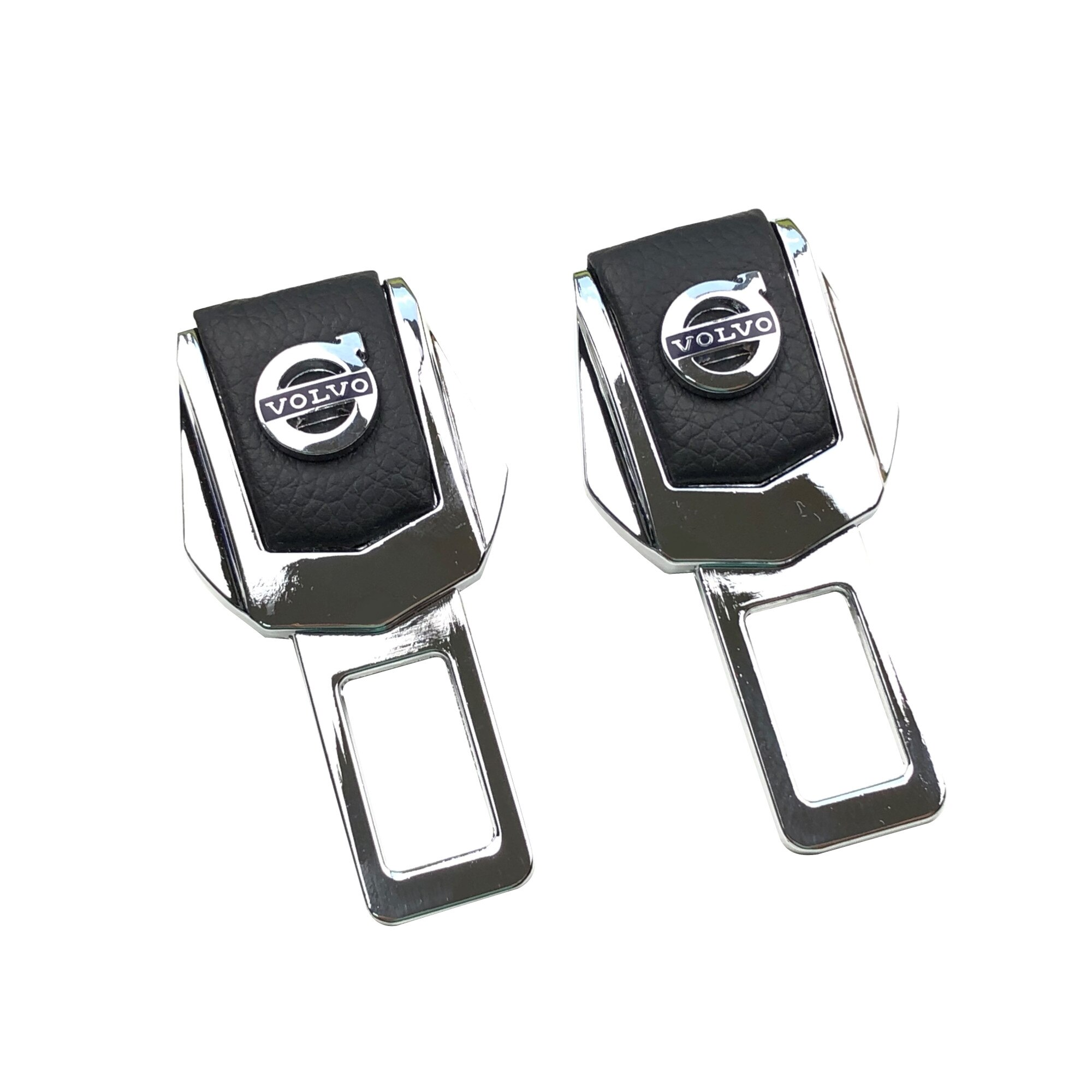 Anulator / Blocator Sunet Centura Piele Chrome Universal Volvo Set 2 buc