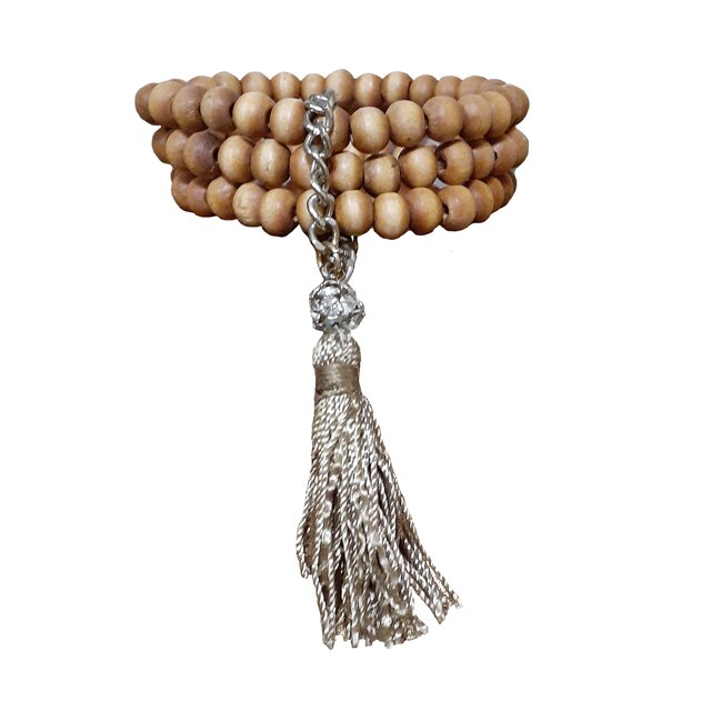 Bratara elastica dama, maro, 8 cm lungime totala ornament