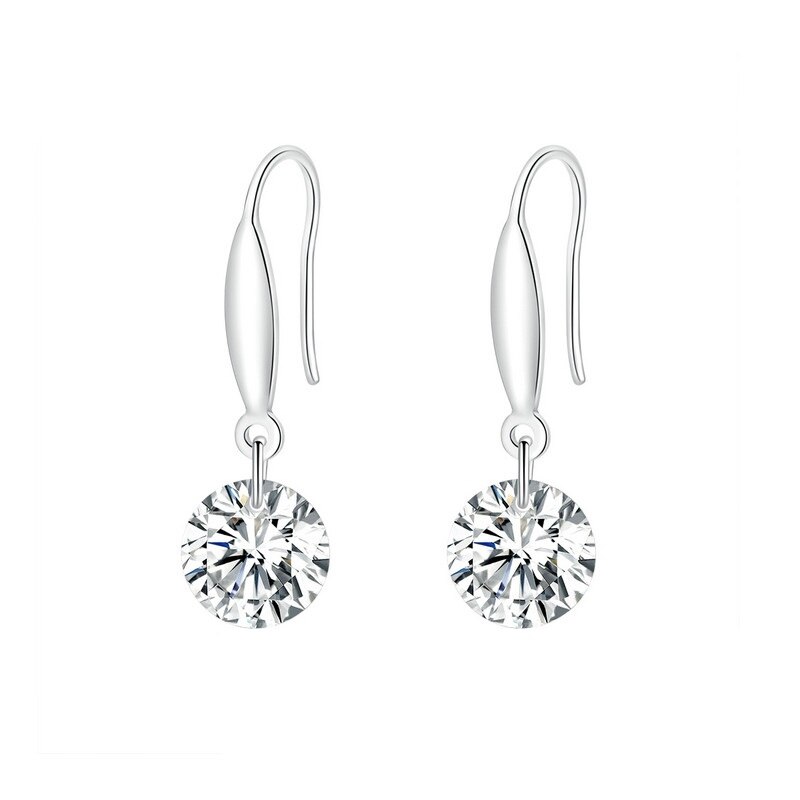 Cercei argint, BeSpecial, EST0047, cu cristal stralucitor