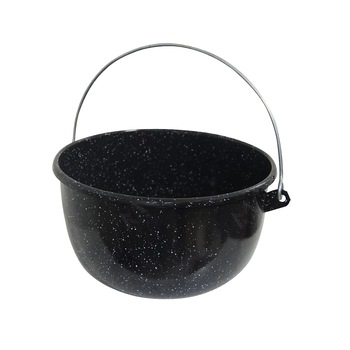 Ceaun emailat, Negru, 22 cm, 3l Ceaun emailat, Negru, 22 cm, 3l