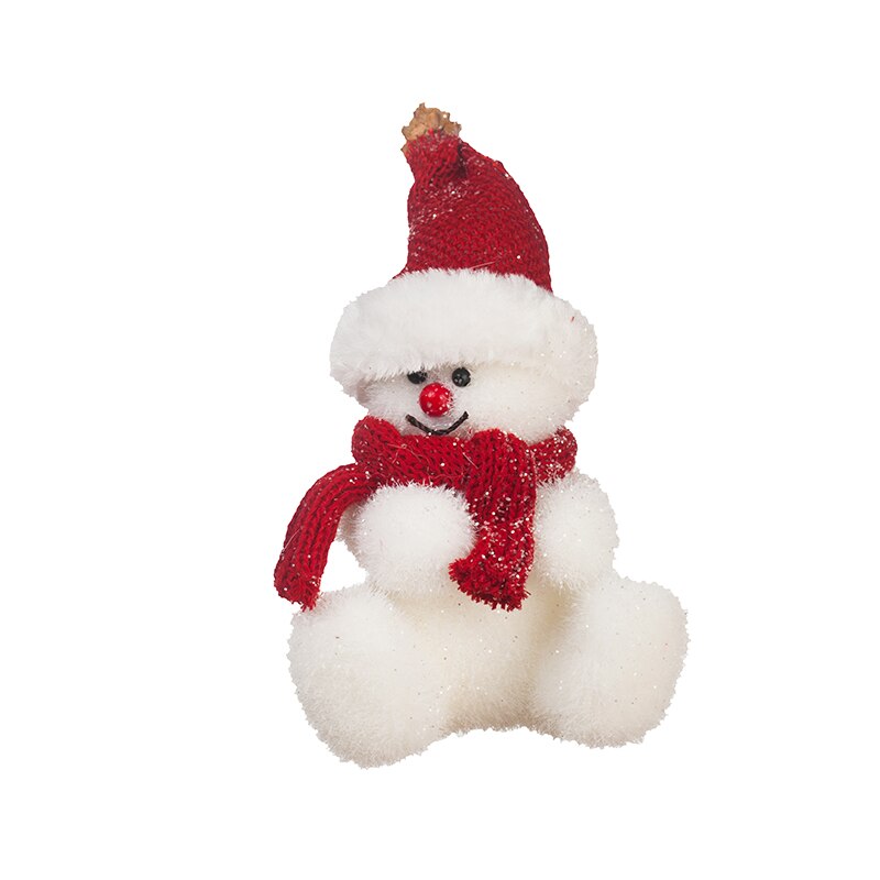 Om de zapada de plus cu caciula si esarfa