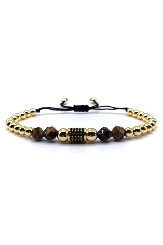 Bratara Luxury Craft, Placata cu aur de 18K, Auriu, Reglabila