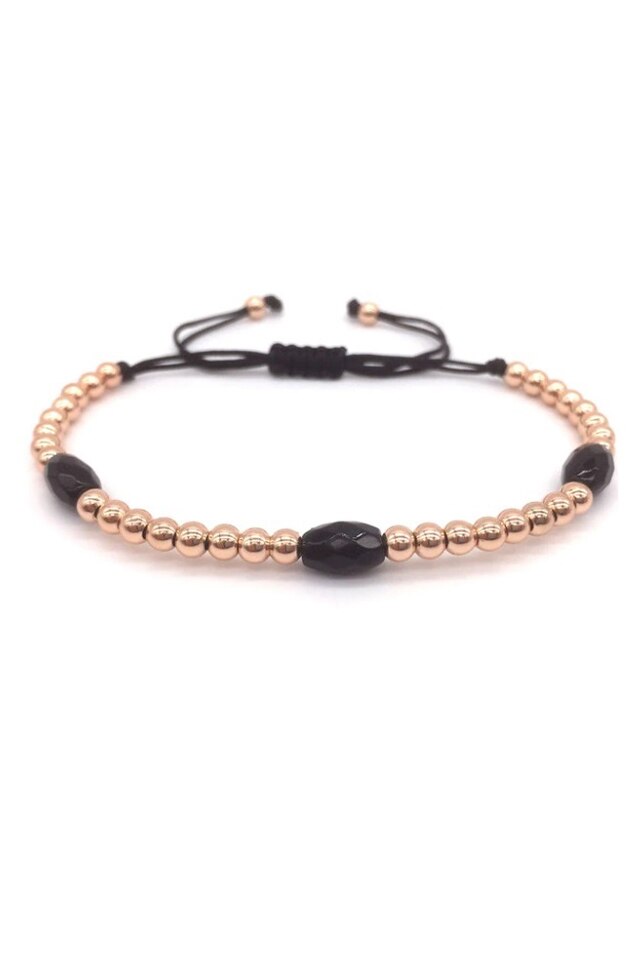 Bratara Luxury Combo, Placata cu aur de 18K, Rose, Reglabila