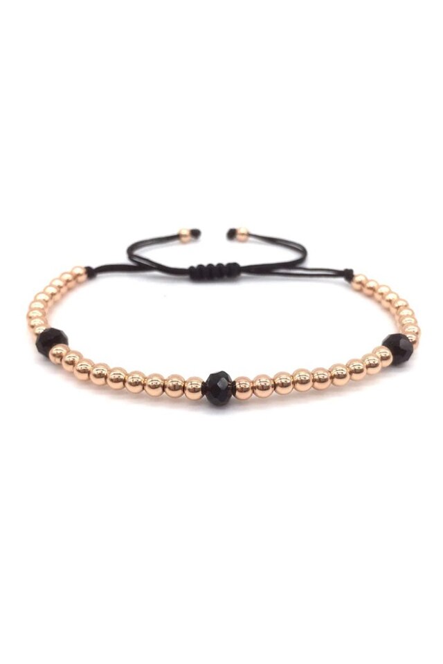 Bratara Luxury Combo No2, Placata cu aur de 18K, Rose, Reglabila