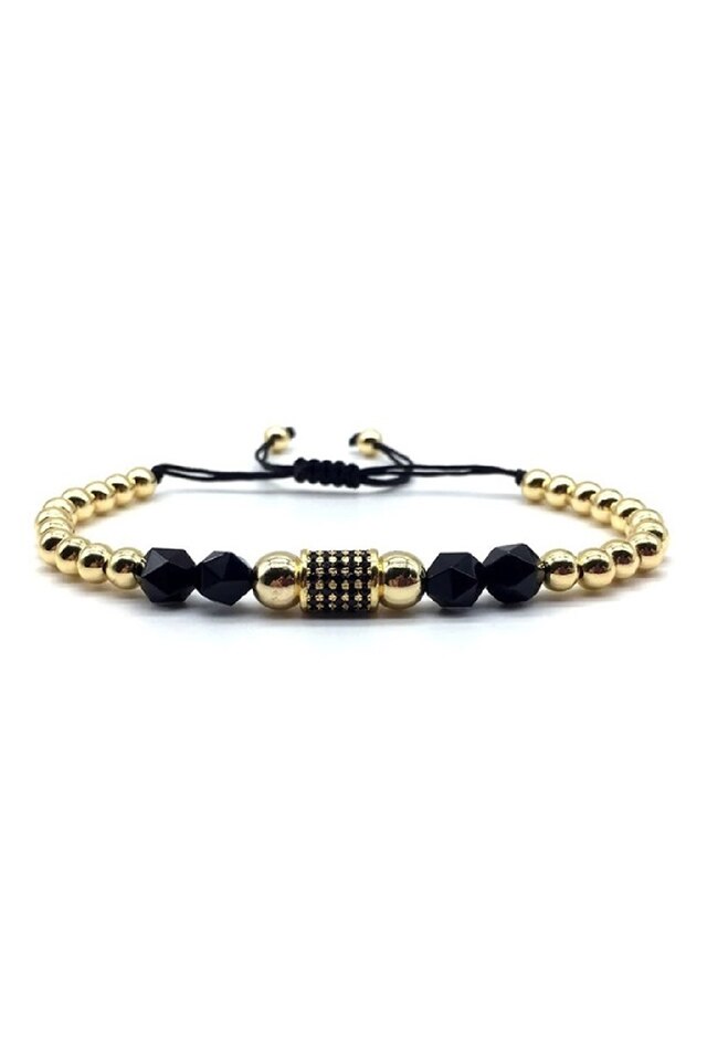 Bratara Natural Luxury Craft, Placata cu aur de 18K, Auriu, Reglabila