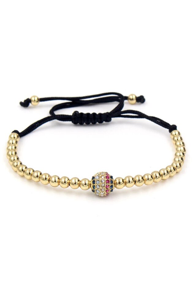 Bratara Luxury Colorful, Auriu, Reglabila