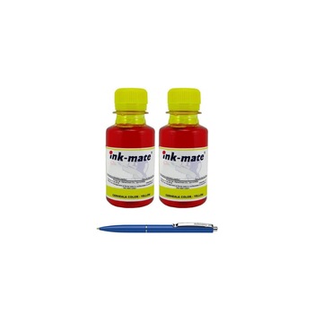 Pachet Flacon Refill Cerneala Ink-Mate 2X 100ml Yellow HP C1823D (23) si Pix Schneider Pachet Flacon Refill Cerneala Ink-Mate 2X 100ml Yellow HP C1823D (23) si Pix Schneider