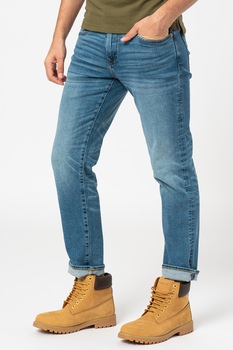 American Eagle, Blugi slim fit cu croiala dreapta, Albastru, W31-L32 American Eagle, Blugi slim fit cu croiala dreapta, Albastru, W31-L32
