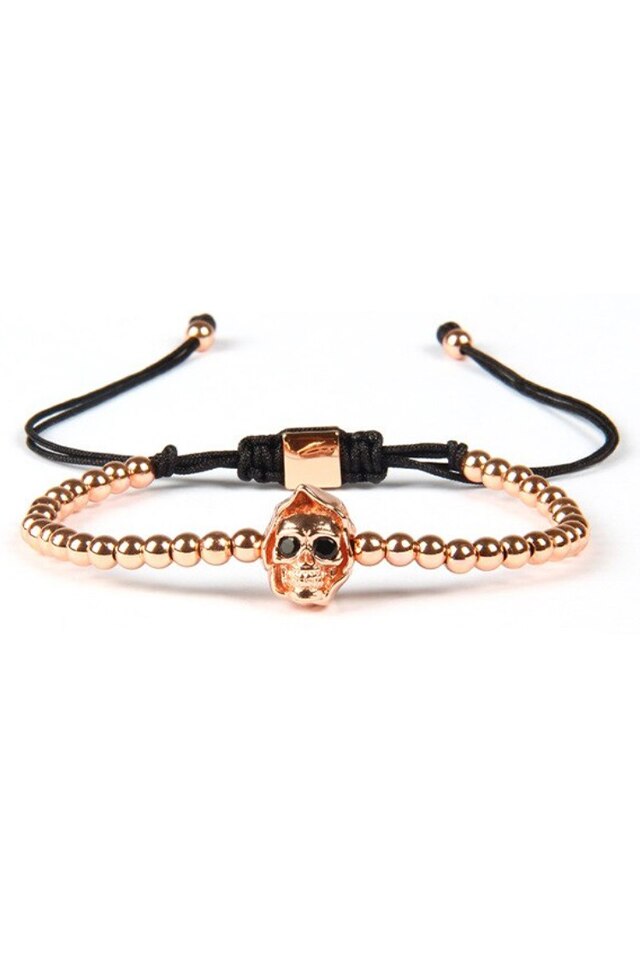 Bratara Luxury Ripper, Placata cu aur de 24K, Rose, Reglabila
