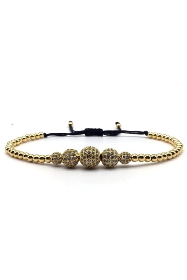Bratara Luxury Fantastic, Placata cu aur de 18K, Auriu, Reglabila