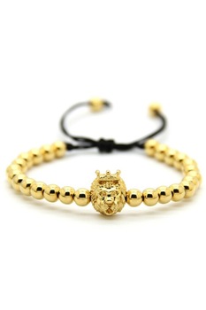 Bratara Lion King Luxury, Placata cu aur de 24K Zwo-10, aurie Bratara Lion King Luxury, Placata cu aur de 24K Zwo-10, aurie