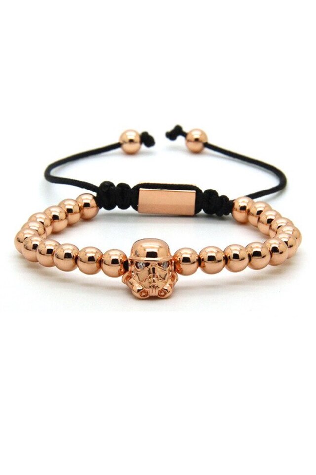 Bratara Luxury Star Wars, Placata cu aur de 24K, Zwo-234, rose