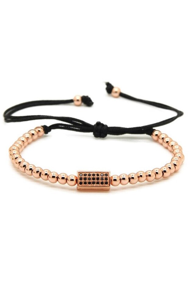 Bratara Super Luxury, Placata cu aur de 24K, Zwo-74, rose