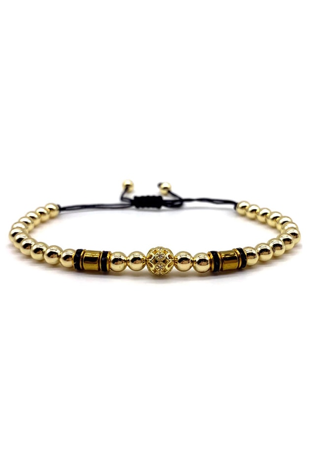 Bratara Luxury Italy, Placata cu aur de 18K, Pwo-60, aurie