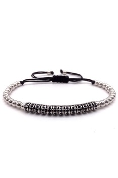 Bratara Bar Luxury, Placata cu aur de 18K, Zwo-12, argintie Bratara Bar Luxury, Placata cu aur de 18K, Zwo-12, argintie