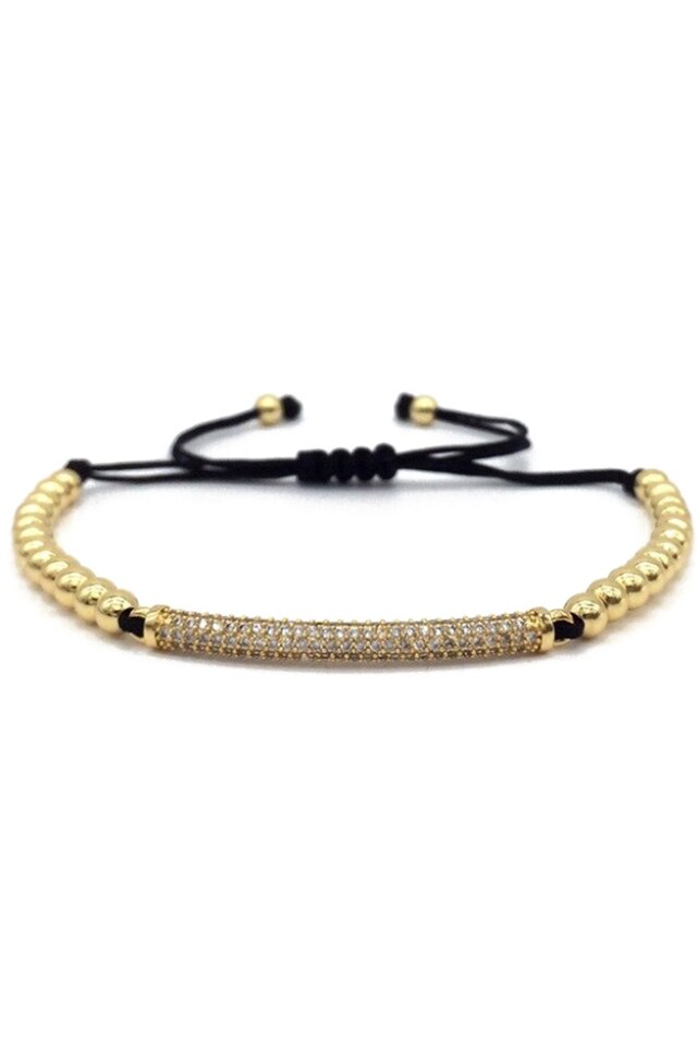 Bratara Luxury Zirconium, Placata cu aur de 18K, Zwo-21, aurie