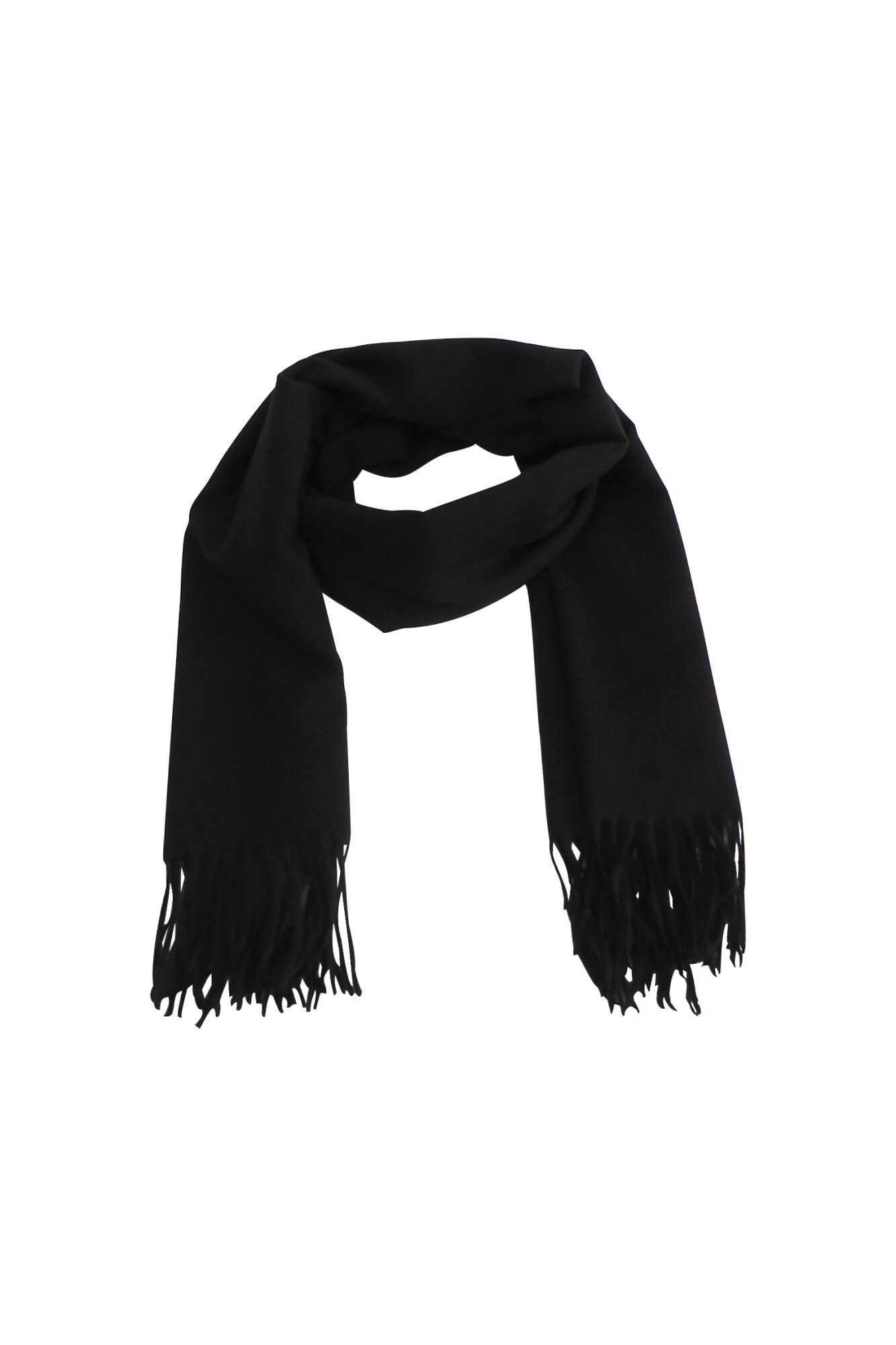 Fular 180 cm x 78 cm, uni, negru