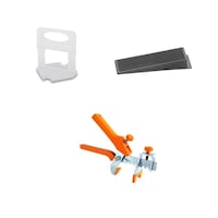 set 500 clipsuri star 15 pentru placi ceramice cu grosime intre 3 si 12 mm dimensiune rost 15 mm 200 pene star refolosibile universale si 1 cleste metalic star pentru placari pardoseli imagen 37_0_
0