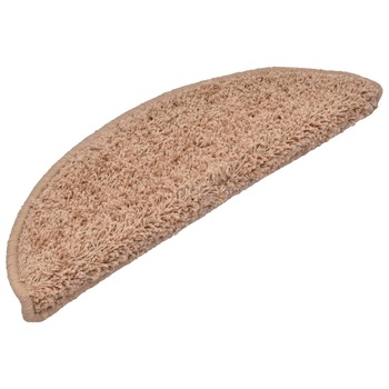 Set de 15 covorase de scari, vidaXL, Polipropilena cu smocuri, 56 x 20 cm, 700 g / m², Bej Set de 15 covorase de scari, vidaXL, Polipropilena cu smocuri, 56 x 20 cm, 700 g / m², Bej