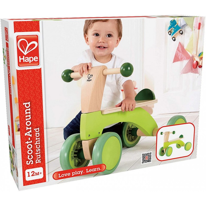 Дървена играчка HAPE колело без педали