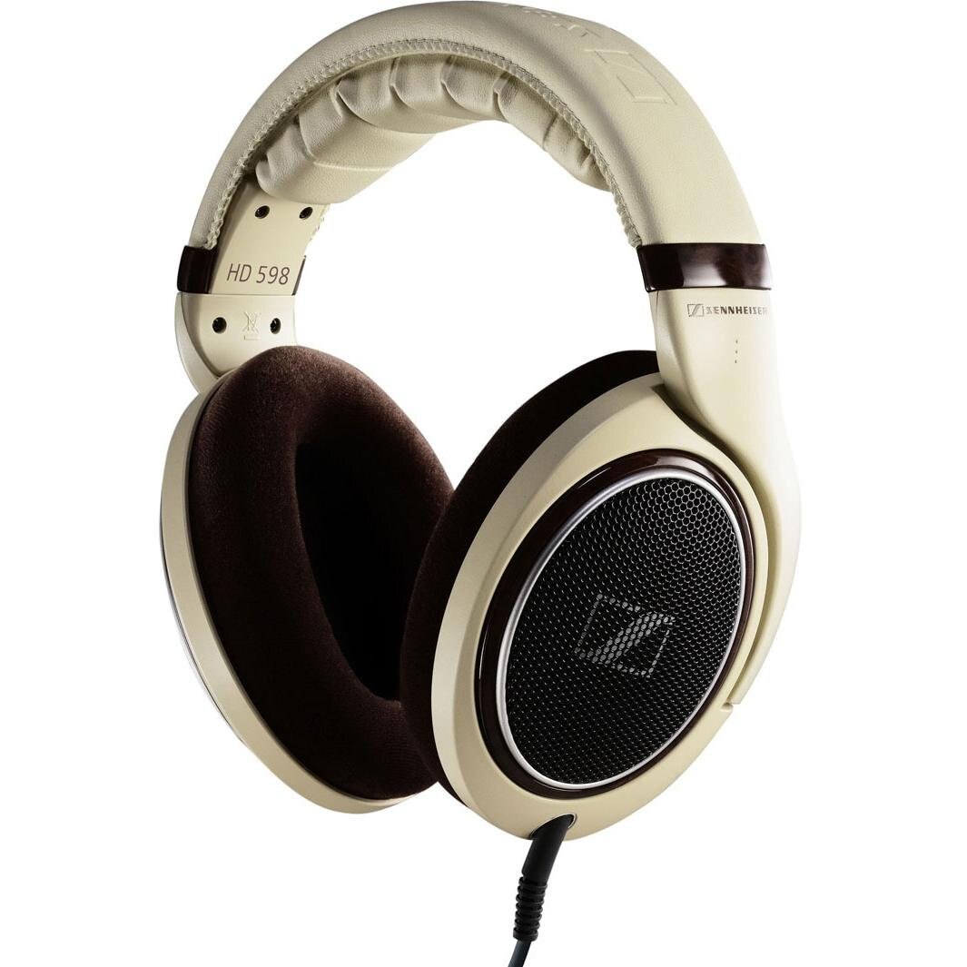 Sennheiser HD 598 Fejhallgató, Fehér/Barna