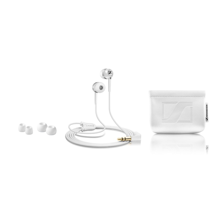 Слушалки In-ear Sennheiser CX 300-II, Бели