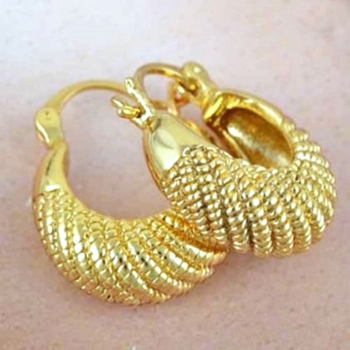 Gold filled arany karika fülbevaló GP1436