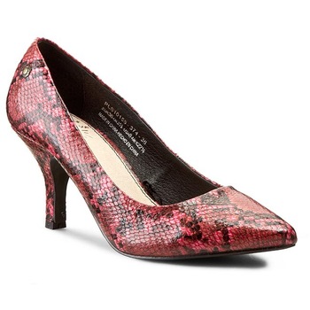 Pantofi eleganti cu toc inalt, Pepe JeansLondon, Megan Fantasy, Rosu, 36 EU Pantofi eleganti cu toc inalt, Pepe JeansLondon, Megan Fantasy, Rosu, 36 EU