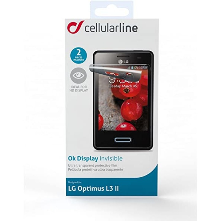 Протектор Cellular Line за LG Optimus L3 II E430, 2бр