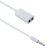 splitter jack 35mm - 2x jack 35mm t 4c - 2x m 3c alb imagen 46_0_
0