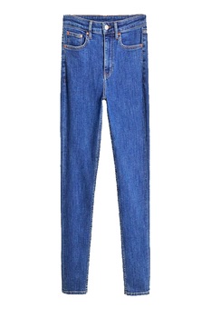 Blugi lungi, talie inalta, Mango, skinny, 34 EU albastru Blugi lungi, talie inalta, Mango, skinny, 34 EU albastru