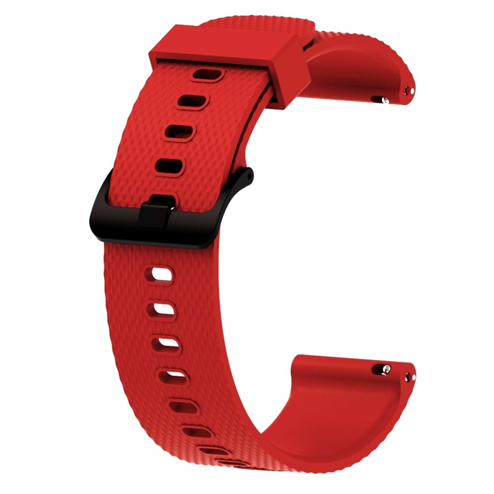 eRDL szilikon óraszíj, Garmin Vivoactive 3 kompatibilis, élénkpiros
