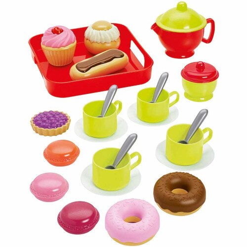 Set Ecoiffier Ceai cu Mic Dejun si 26 de Accesorii Colectia 100% Chef