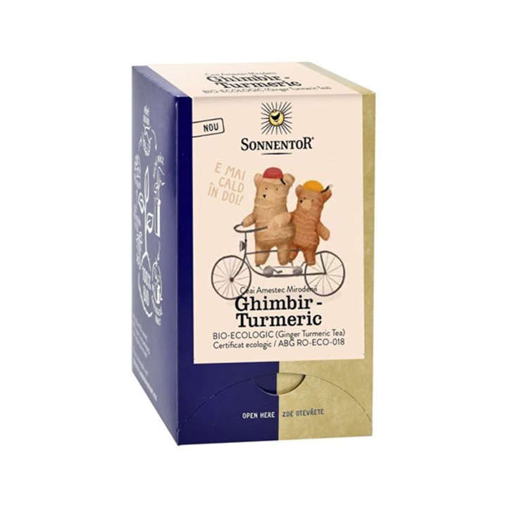 SONNENTOR, Ceai Ghimbir cu Turmeric Ecologic/Bio 18dz