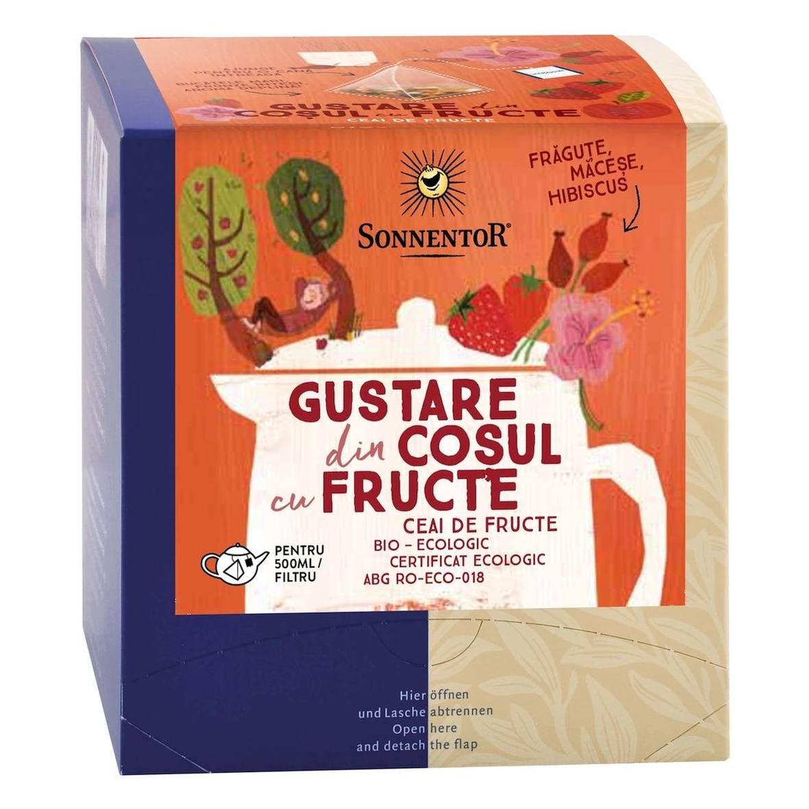 Ceai Premium Gustare Din Cosul Cu Fructe 12Filtre Cana Eco