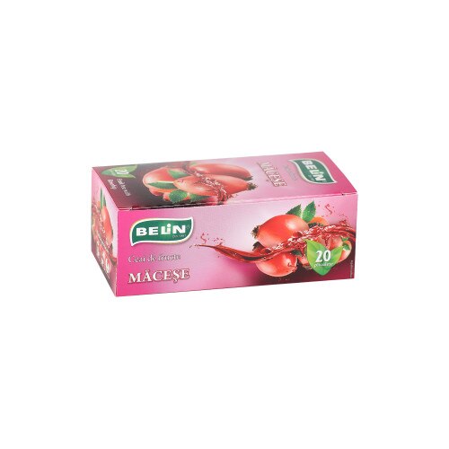 Ceai de fructe, macese, 20 plicuri, Belin
