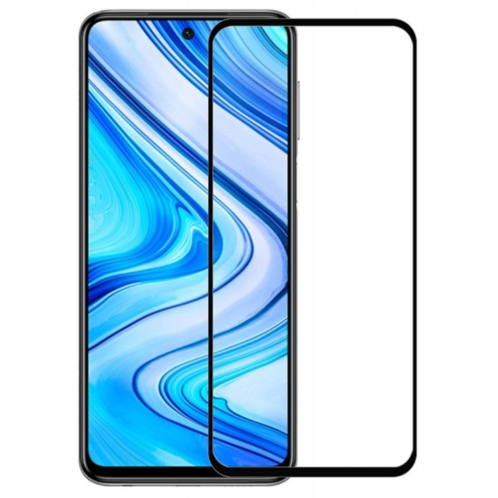 Üvegvédő 5D Full Glue, Huawei P Smart 2021-hez, fekete