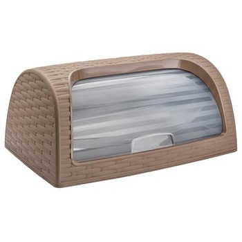 Cutie pentru paine Felis, Usa glisanta, Plastic, 42 x 26 x 19cm, Maro Cutie pentru paine Felis, Usa glisanta, Plastic, 42 x 26 x 19cm, Maro