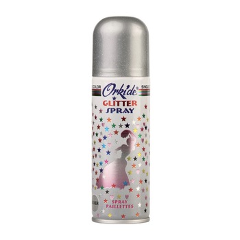 Spray Stralucitor Argintiu Pentru Par Si Corp Orkide Glitter Spray, 90 ml Spray Stralucitor Argintiu Pentru Par Si Corp Orkide Glitter Spray, 90 ml