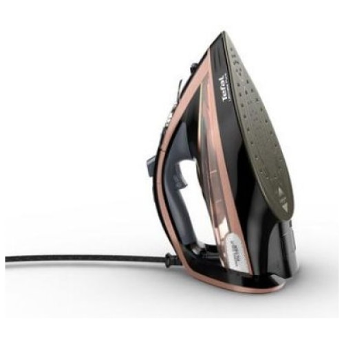 Fier de calcat, Tefal, Ultimate Pure FV9845E0, 3200W, Abur continuu 60g/min, Abur puternic 260g/min, Negru / Roz
